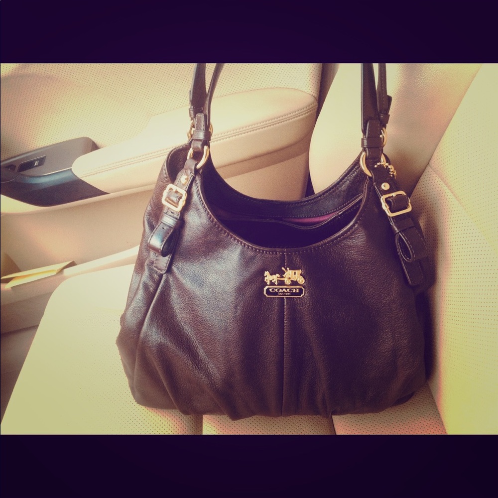 Coach brown purse.